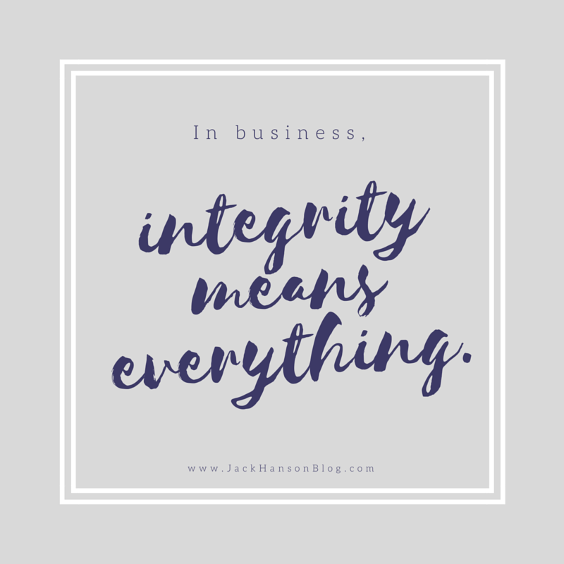 Integrity In Business